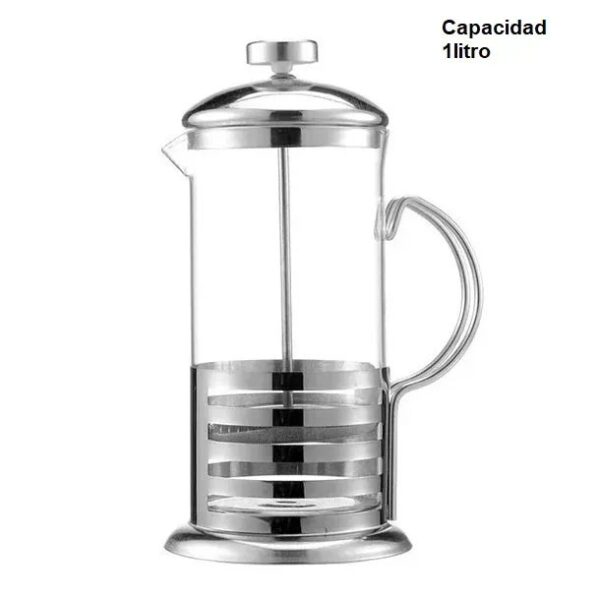 Cafetera francesa 1000 ml Inoxidable - Modelo aleatorio
