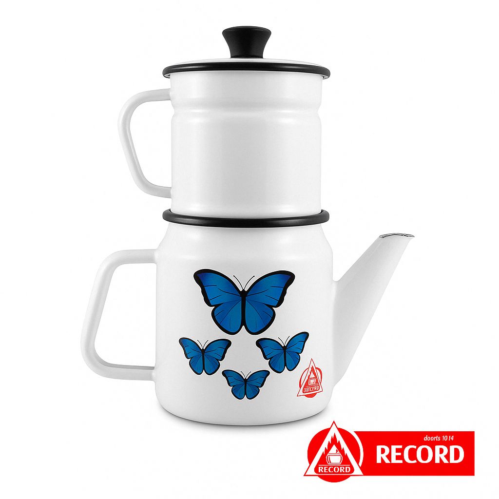 Cafetera Record Acero Vitrificado Mariposa