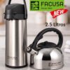 Combo FACUSA Termo Sifón y Tetera 2.50 lt Acero Inoxidable