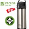 Combo FACUSA Termo Sifón y Tetera 2.50 lt Acero Inoxidable