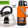 Combo GIGANTE Tetera 4.60 litros FACUSA + Termo 3.20 litros Futura