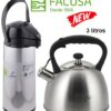 Combo Tetera Acero Inoxidable 3litros y Termo Sifón 1.9 Lts. Facusa