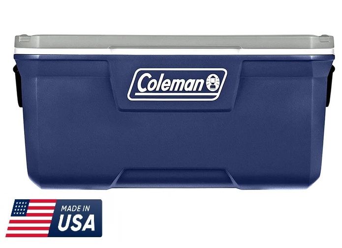 Cooler Coleman 120 QT AZUL/GRIS - Original