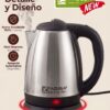 FACUSA Hervidor Eléctrico 1.8 Litros Acero Inoxidable - Garantia