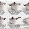 FACUSA JUEGO DE OLLAS DE ACERO INOXIDABLE 11 PIEZAS CON ASADERA