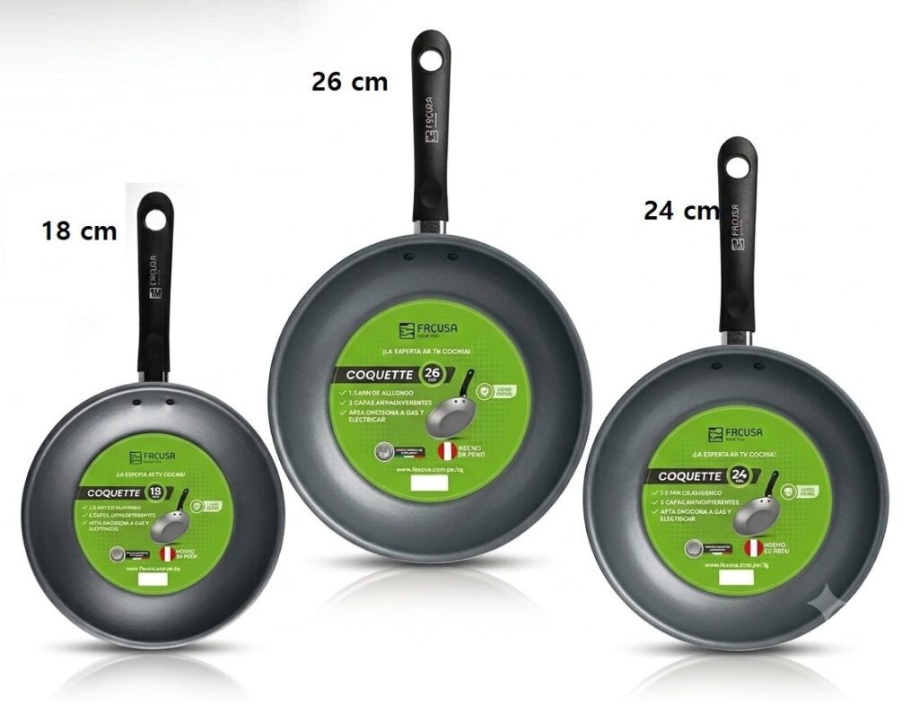 FACUSA PACK DE SARTENES COQUETTE .antihaderente