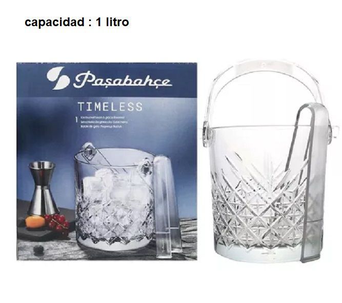 Hielera con Pinzas Pasabahce - Timeless 1000cc