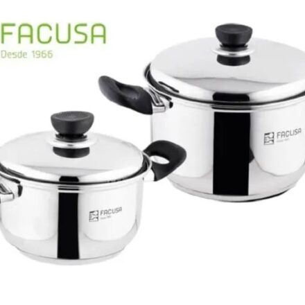 Juego de Ollas 4 piezas Acero Inoxidable Facusa