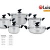 Juego De Ollas Acero Inoxidable 10 Piezas Luissant