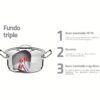 Juego de Ollas Acero Inoxidable Professional de Tramontina 8 piezas