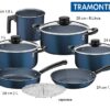 Juego de Ollas Azul 10 Piezas Tramontina Revestimiento Antiadherente-