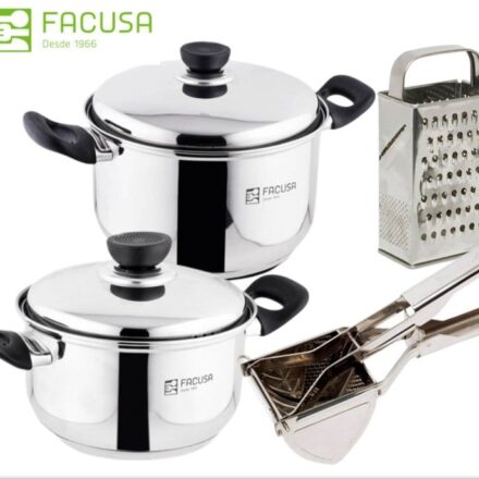 Juego de Ollas cocina Acero Inoxidable Facusa