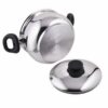 Juego de Ollas con tapa de acero + Tetera Acero Inoxidable 7 piezas