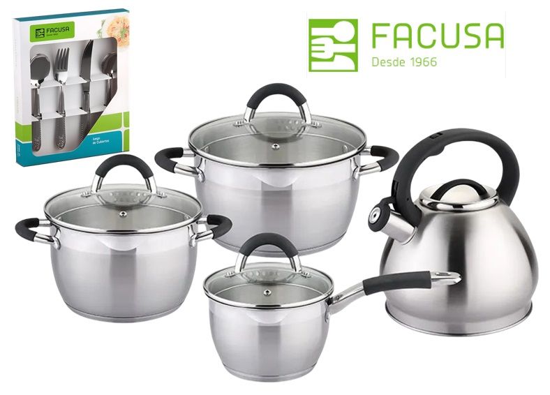 Juego de Ollas Facusa con Cubiertos Gratis
