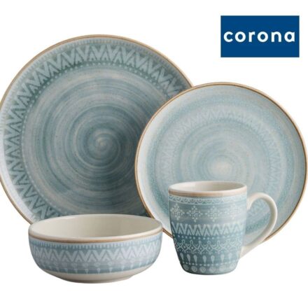 Juego de Vajilla 16 Piezas CONGO Azul Corona
