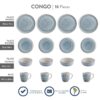 Juego de Vajilla 16 Piezas CONGO Azul Corona