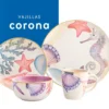 Juego de Vajilla 16 Piezas CORONA -modelo MAREA