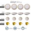 Juego de Vajilla Ashley 16 Piezas Corona
