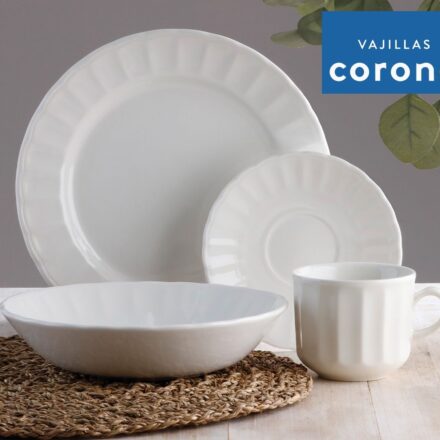 Juego de Vajilla Caribe 16 Piezas Corona
