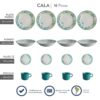 Juego de Vajilla Corona - Modelo Cala 16 Piezas