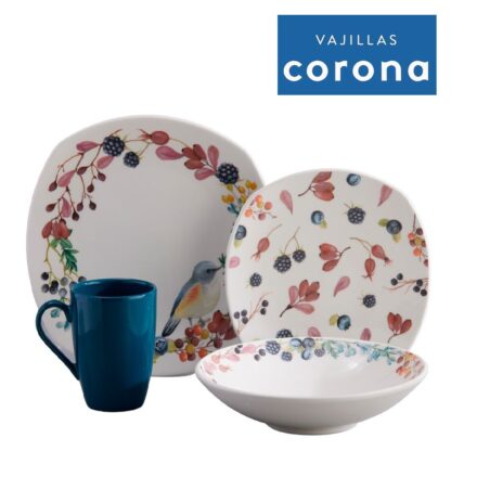 Juego de Vajilla Evry 16 Piezas Corona