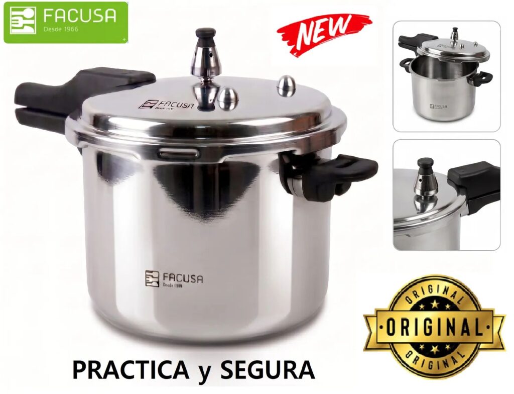 Olla a presión 5 Litros ACERO INOXIDABLE Facusa - Garantia