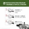 Olla a presión 5 Litros ACERO INOXIDABLE Facusa - Garantia