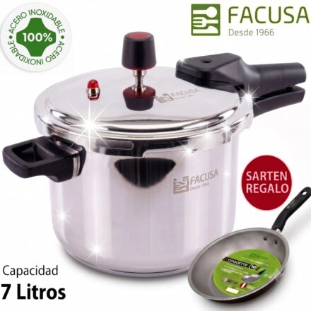 OLLA A PRESION DE ACERO INOXIDABLE 7LITROS GARANTIA ORIGINAL !