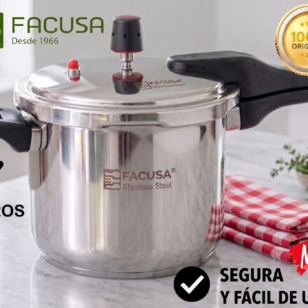 OLLA A PRESION DE ACERO INOXIDABLE FACUSA 7 LITROS GARANTIA !!