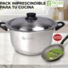 Olla FACUSA de 20 cm Acero inoxidable Facusa