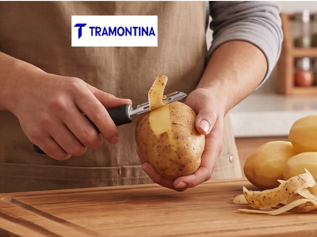 Pelador de Papas Negro TRAMONTINA - ORIGINAL