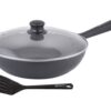 Sarten 28 cm. Con tapa de Vidrio Facusa