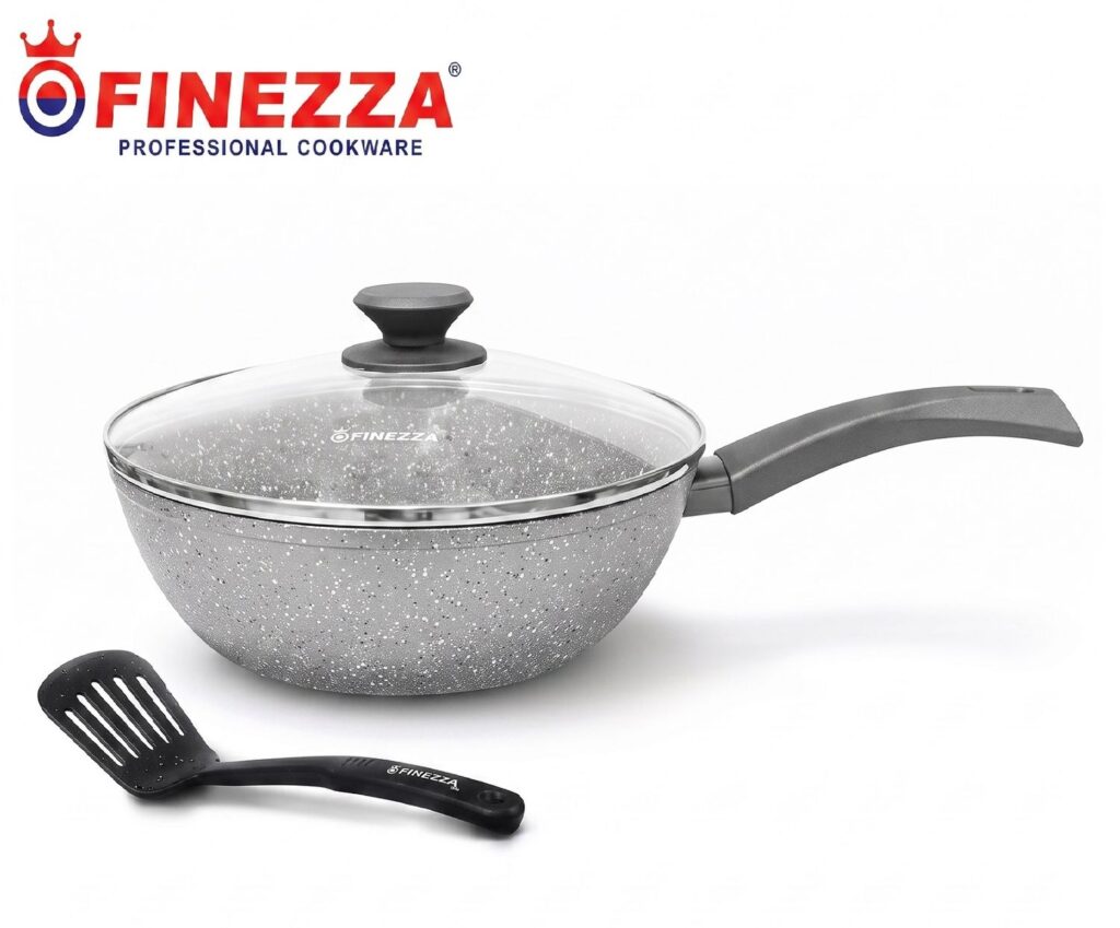 Sarten con tapa para Induccion Finezza 24 cm con Espátula
