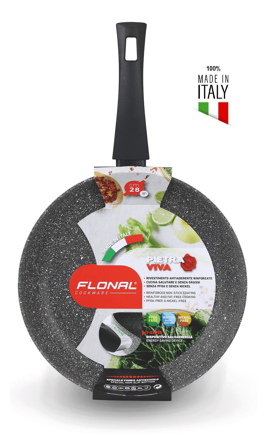 Sarten Italiana Roca Volcánica INDUCCION 26 cm Original