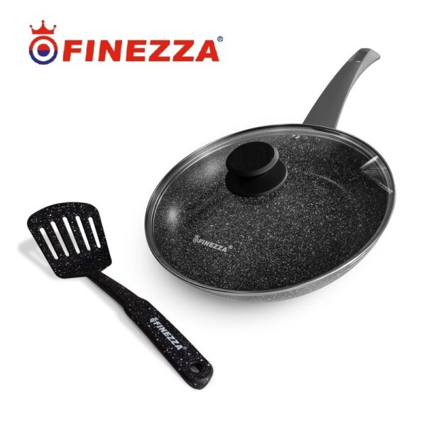 Sarten Roca Volcánica 22 cm connTapa FINEZZA