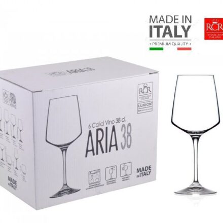 Set de Copas X 06 Vino 38CL. RCR - Hecho en Italia