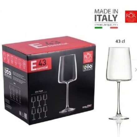 Set de copas x 6 Vino 43CL. RCR - Hecho en Italia