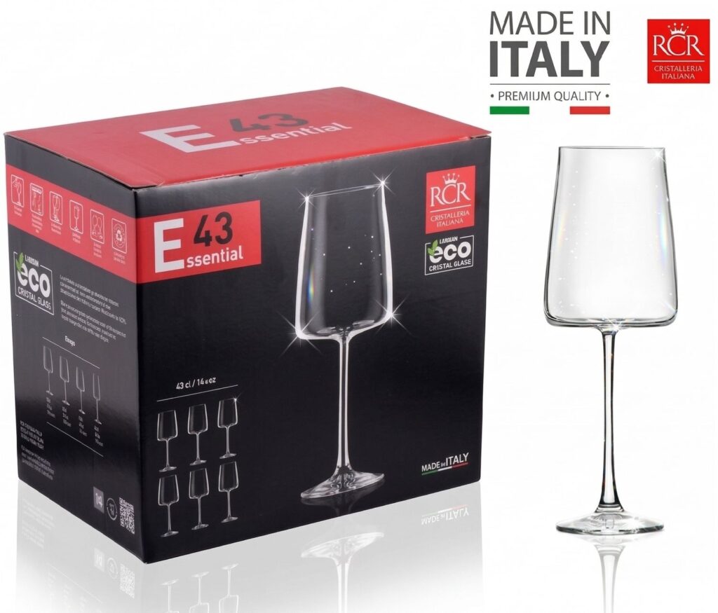 Set de copas x 6 Vino 43CL. RCR - Hecho en Italia