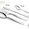 SET DE CUBIERTOS FACUSA ACERO INOXIDABLE 24 PIEZAS