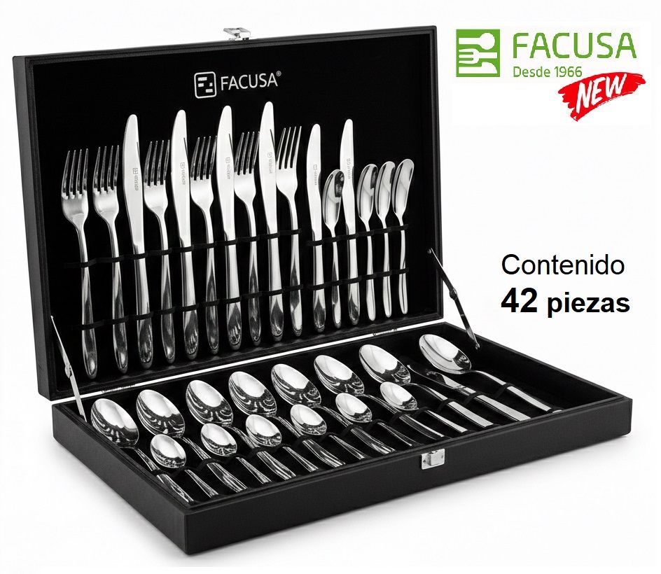 Set de Cubiertos Facusa de 42 piezas- Original Facusa