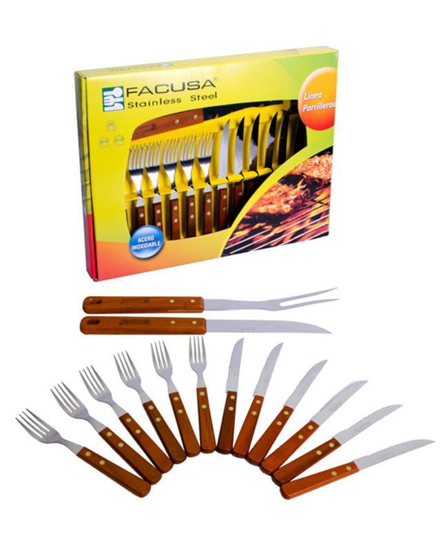 Set de cubiertos Facusa x14 parrillero