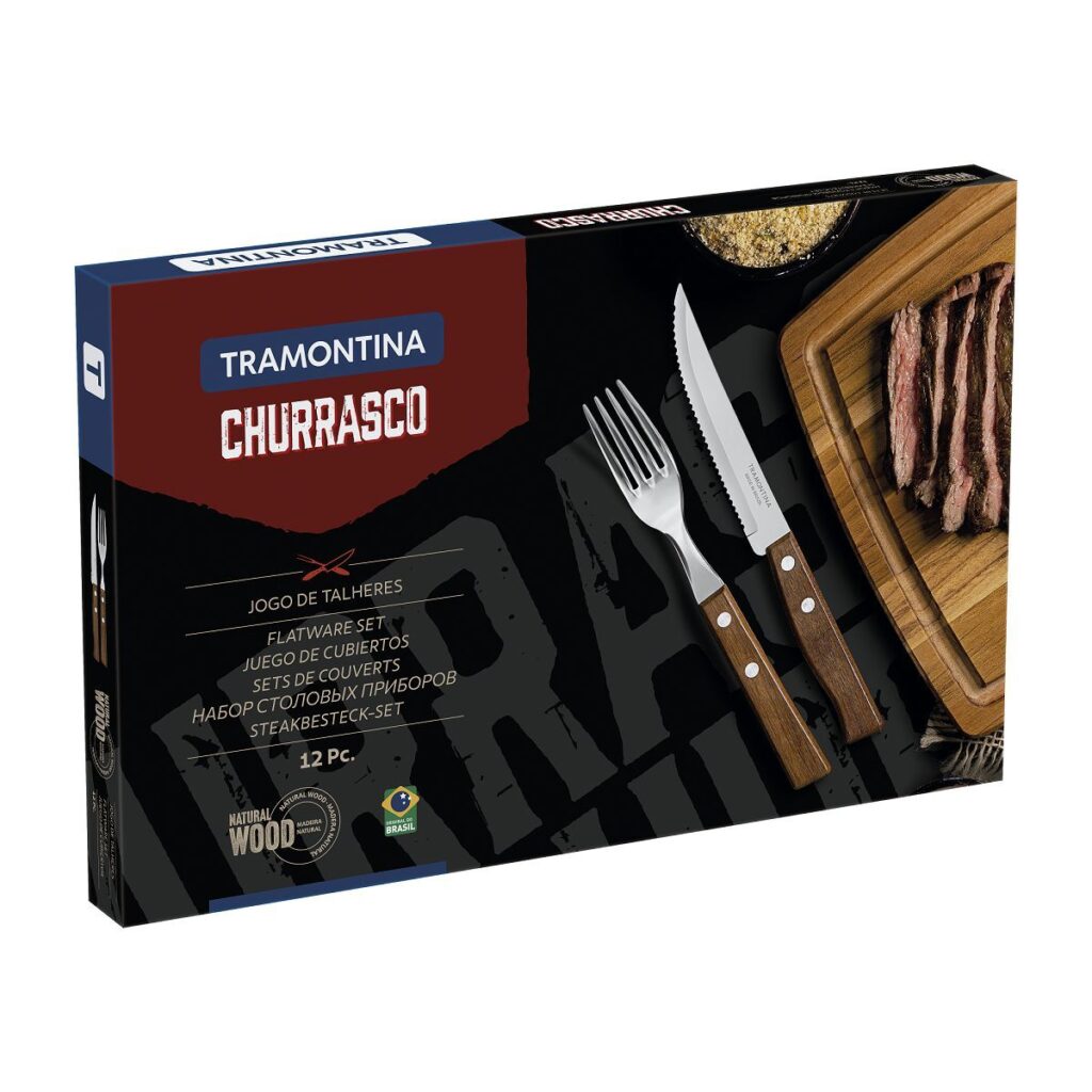 Set de Cubiertos para Parrilla 12 Piezas Tramontina