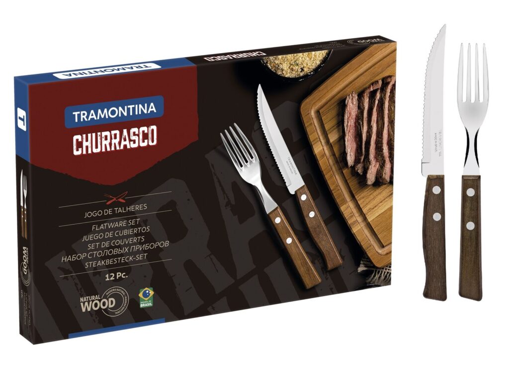 Set de Cubiertos para Parrilla 12 Piezas Tramontina