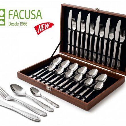 Set de cubiertos x 24 Facusa acero inox