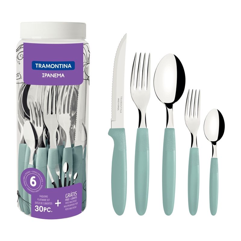 Set de Cubiertos x 30 Piezas Tramontina