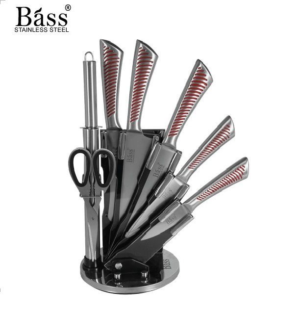 Set de Cuchillos 8 piezas de Acero Inoxidable - BASS