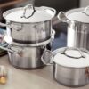 Set de Ollas Professional 10 piezas Acero Inoxidable Tramontina