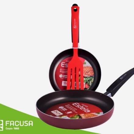 Set de Sartenes Facusa Rojo