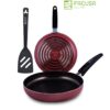 Set de Sartenes FACUSA ROJO con espatula