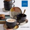 Set de Tazas con platos 8 Piezas Euritmia 249.6cc CORONA